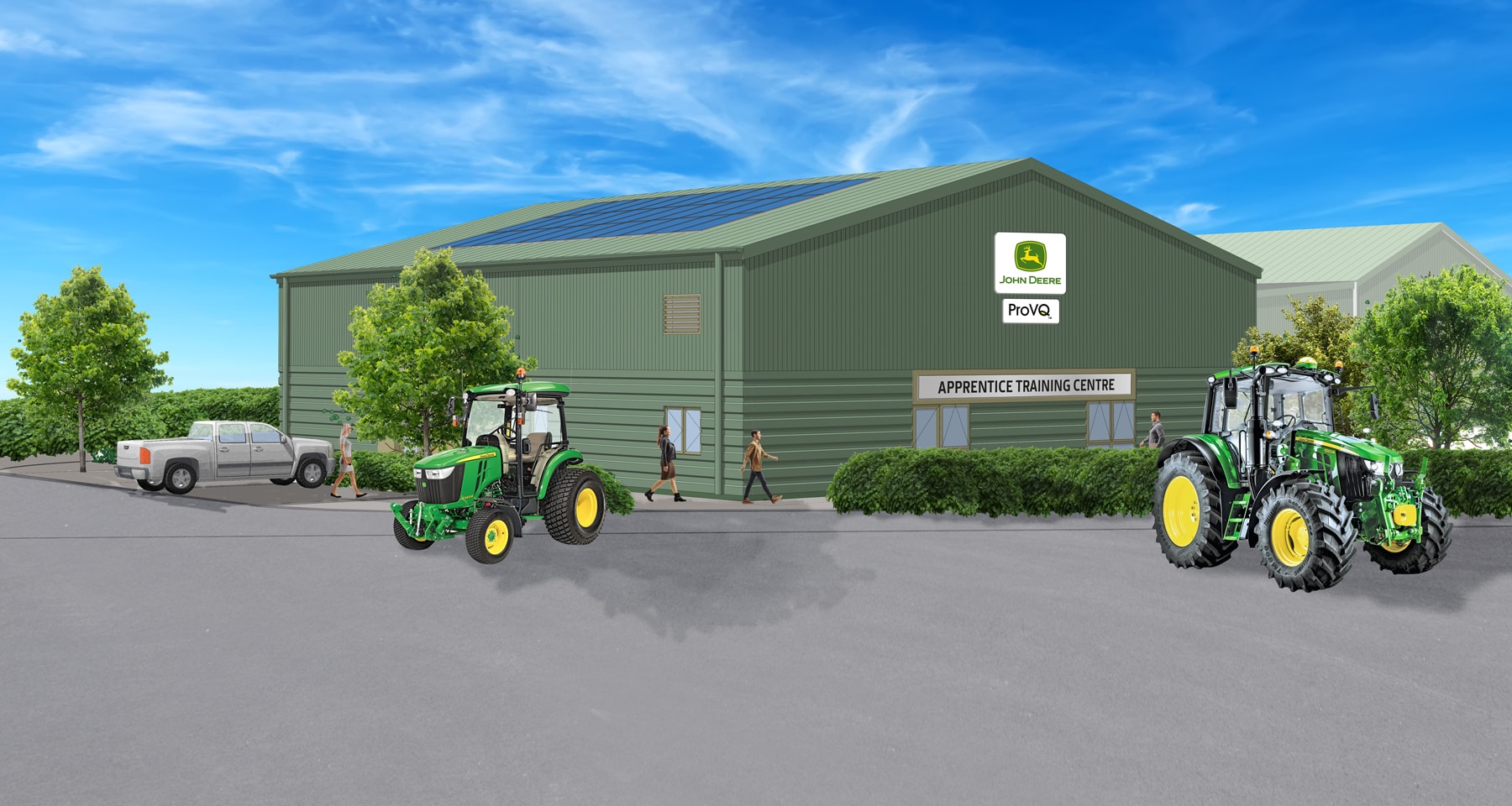 An impression of the new John Deere & ProVQ Apprentice Training Centre, which is due to be officially opened in the autumn.